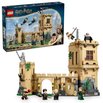 Imagen de LEGO Harry Potter Castillo de Hogwarts: Clase Vuelo y Quidditch con 6 Minifiguras Inc. Draco Malfoy Profesora McGonagall para el Juego rol, Juguete Niños Niñas 9 Años o Más 76447
