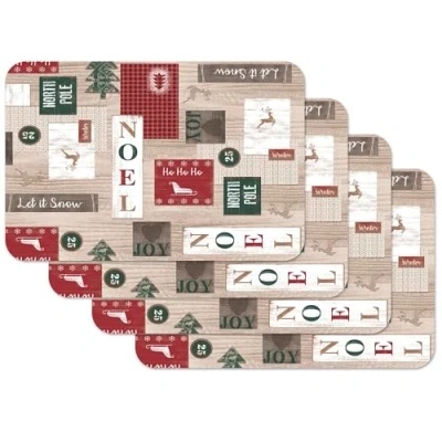 Imagen de Venilia Juego de 4 manteles Individuales Jingle Bells, para Comedor, Posavasos, decoración Mesa navideña, Navidad, Aptos Alimentos, 45 x 30 cm,