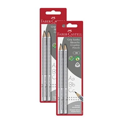 Imagen de Faber Castell 111992 Jumbo Grip HB Lápices (2 unidades, 2 paquetes)