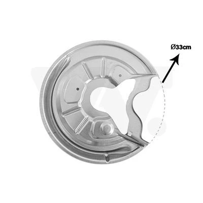 Imagen de VAN WEZEL 7622374 Chapa Protectora de Disco Freno Eje trasero, derecha VOLKSWAGEN: Golf 5, 6, SEAT: Leon II Hatchback