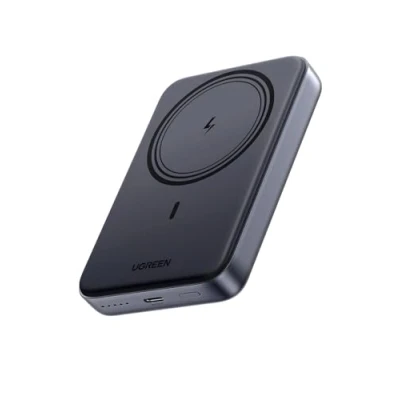 Imagen de UGREEN Nexode Power Bank Inalámbrico Magnético 10000mAh con Carga Rápida USB C 20W PD QC 3.0, Cargador Portátil Compatible iPhone 16 15 14 13 12 Mini Plus Pro MAX (Negro)