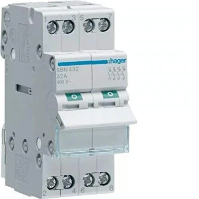 Imagen de Hager sb Interruptor modular corte 4 polos 32a