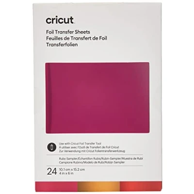 Imagen de Cricut Transfer Foil Sheets Sampler Papel transfer, 10 x 15 cm, 24 M3