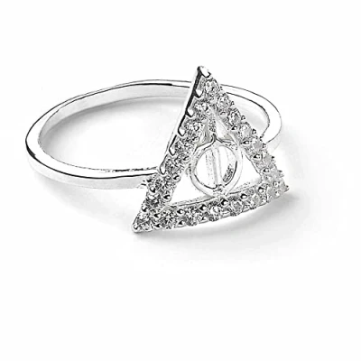Imagen de Harry Potter The Carat Shop Anillo Oficial de Plata Ley para la Sagrada Muerte