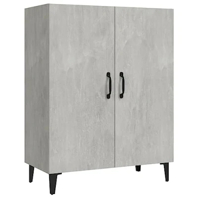 Imagen de vidaXL Aparador Armario Auxiliar Alacena Mesa Consola Entrada Pasillo Vestíbulo Recibidor Mueble de Madera Contrachapada Gris Hormigón 70x34x90 cm