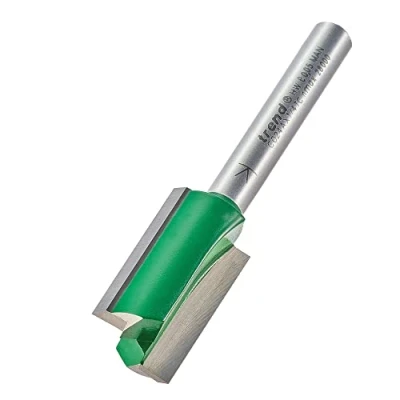 Imagen de Trend CraftPro Broca de corte recto dos flautas, vástago 1/4 pulgadas, diámetro 15 mm y longitud 25 mm, punta carburo tungsteno, C024AX1/4TC