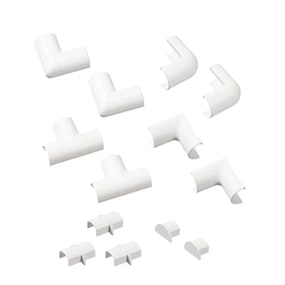 Imagen de D Line CLOAP2010W 20x10mm Accesorios para Canaletas, Set de 13 Piezas Blanco