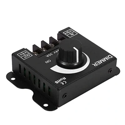 Imagen de Controlador de Regulador Un Solo Color LED 12V 24V 30A Atenuador Tira Luz LED, Interruptor Atenuación Operación Manual Digital PWM