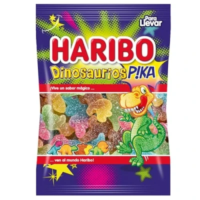 Imagen de Haribo DINOSAURIOS 18 bolsas x 100g (1800 gr)