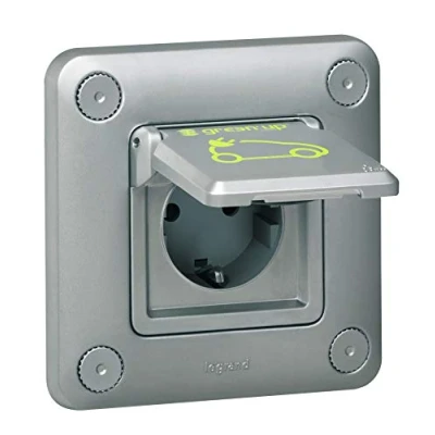 Imagen de Toma de empotrarrecarga vehiculo electrico Legrand 0778562P+TT Green UP 3.2 kVA