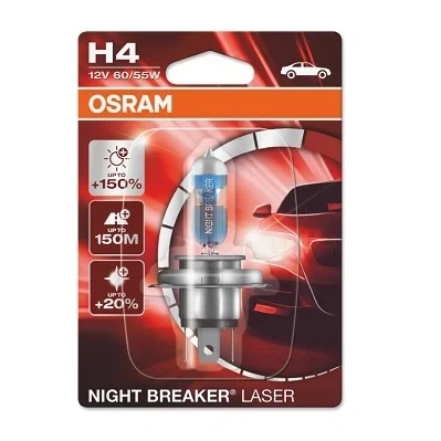 Imagen de OSRAM 64193NL 01B Lámpara, faro de carretera H4 12V 60/55W 4050K Halógena VOLKSWAGEN: Multivan 5 (7HM, Beetle Hatchback, Caddy 3, SEAT: Ibiza 3
