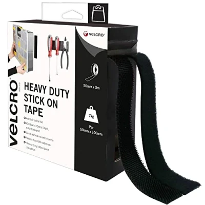 Imagen de VELCRO Brand Cinta adhesiva extra fuerte 50mm x 5m Negro