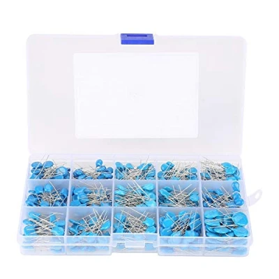 Imagen de 450 Piece Condensadores,[3KV 100pF 10000pF] DIP Kit de surtido capacitores cerámicos alto voltaje Valor 15
