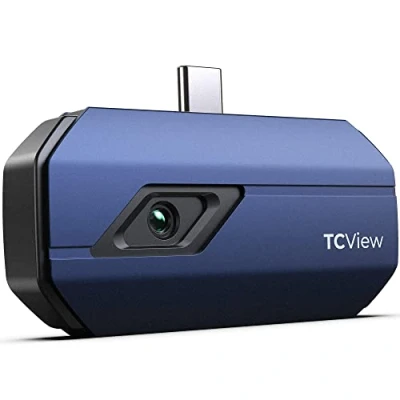 Imagen de TOPDON TC001 Cámara Térmica Profesional para Android, Termográfica Infrarroja 256x192 Alta Resolución,Rango de medición la temperatura 20℃ a 550℃,Precisión 0.1℃ (Azul)