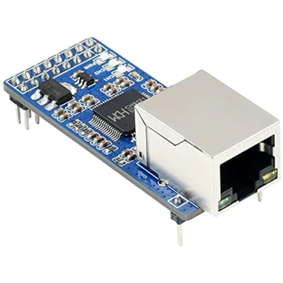 Imagen de Waveshare Convertidor de UART a Ethernet 2 Canales TTL RJ45 Adaptador Serie Módulo Compatible con Raspberry Pi/Arduino/STM32