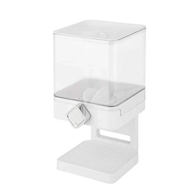Imagen de Honey Can Do KCH 06129 Indispensable Dispensador Compacto, Acero Inoxidable, Blanco y Cromado