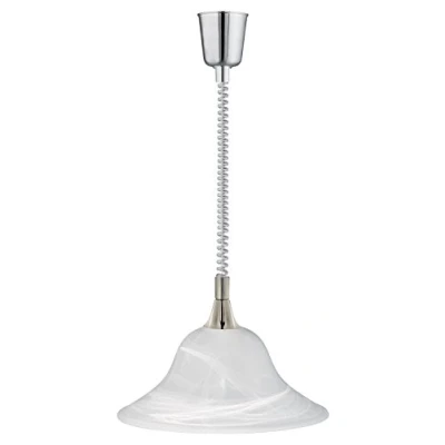 Imagen de Trio Lighting Viola Lámpara Colgante E27, 60 W, Níquel Mate, B/H/T ca. 39/160/39 cm
