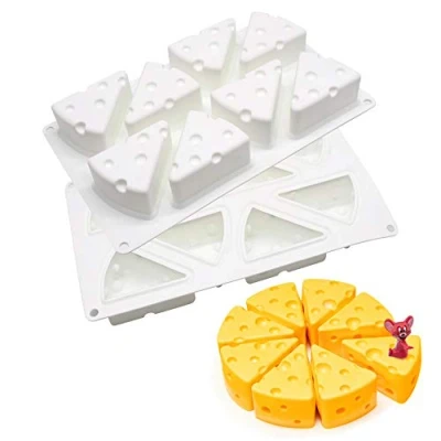 Imagen de Molde de silicona 3D Para hornear Postre Mousse DIY Molde, 8 cavidades Forma grandes quesos