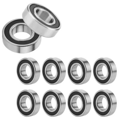 Imagen de 10 Rodamientos Rígidos de Bolas Sellados Goma 6003 2RS para Pequeños Pasatiempos, en Miniatura Larga Vida útil