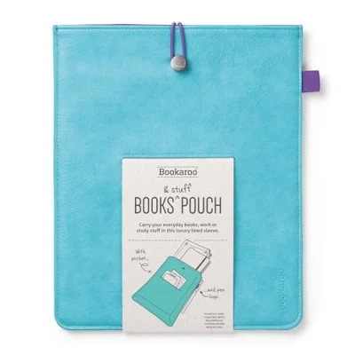 Imagen de IF Bookaroo Bolsa para libros y cosas (1 página), color turquesa