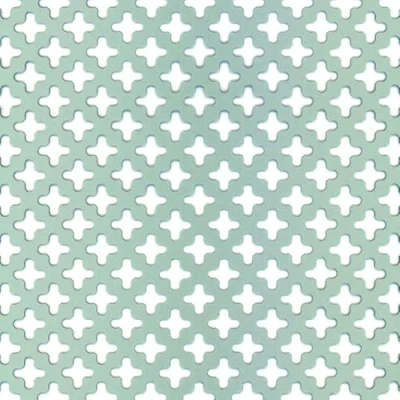 Imagen de Alberts 466893 Chapa Perforada, Perforación en Cruz, Aluminio, anodizado Plateado, 250 x 500 0,8 mm