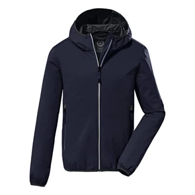 Imagen de Killtec Boy&#039;s Chaqueta softshell con capucha, plegable KOS 167 BYS SFTSHLL JCKT, dark petrol, 152, 38365 000