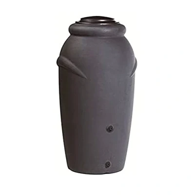 Imagen de Barril de agua lluvia 210L Aquacan Baby plastico en color antracita 59,6 (largo) x 56 (ancho) 118,3 (altura) cm