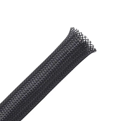Imagen de Alex Tech 19mm 30m Funda de Cable Trenzado Expandible Recoge Cables Cubre Tapa para Audio y Video Alambre Automotriz Negro