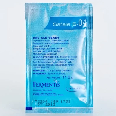 Imagen de Fermentis Safale S 04 Levadura de cerveza (11,5 g)