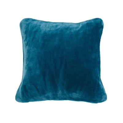 Imagen de Gözze Fundas de cojín Sensación Cachemira Premium, Set 2, 500 g/m², 50 x cm Turquesa