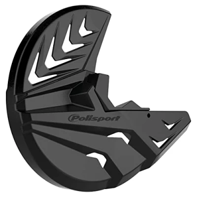 Imagen de POLISPORT 8157500002 Protector de disco &amp; horquilla inferior fabricado en polipropileno resistente a los impactos y la abrasión compatible con motocicletas KAWASAKI color Blanco