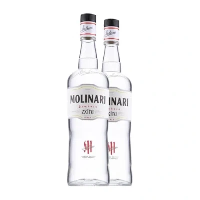 Imagen de Licores Molinari Sambuca Extra 1 L (Caja de 2 Botellas L)
