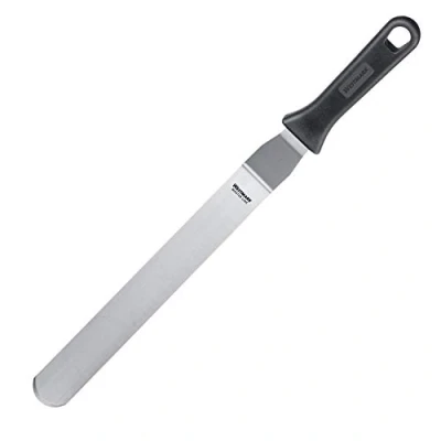 Imagen de Westmark Paleta angular profesional de respostería, Angulada, Flexible, Tamaño la hoja: 3,5 x 25,5 cm, Longitud: 43 Acero inoxidable/plástico, Master Line, Negro/plateado, 31282270