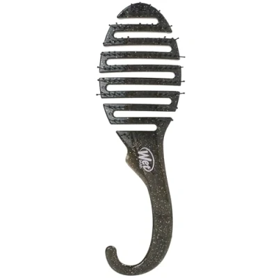 Imagen de Wet Brush cepillo desenredante para ducha, color negro, unisex, 1 de pelo