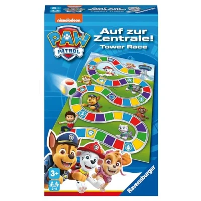Imagen de Ravensburger Paw Patrol Tower Race, La Patrulla Canina, Juego de Viaje, Mesa, Juegos para niños +3 años, 3 2 a 4 Jugadores, Version Español