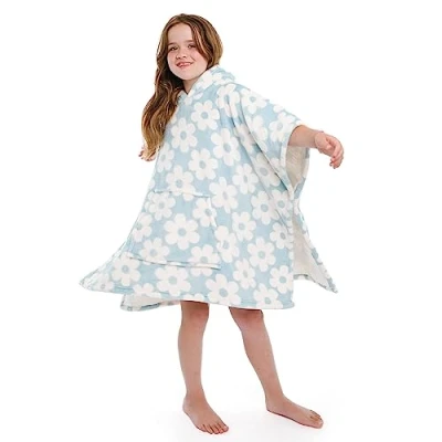 Imagen de Bedlam Poncho de Forro Polar Sherpa, Poliéster, Azul Pastel, 75 x 92.5cm