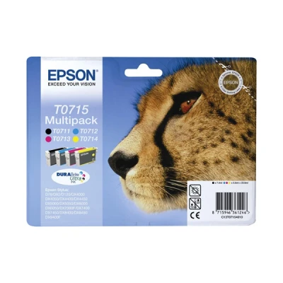 Imagen de Pack De Cartucho Tintas 4 Colores (cmyk) Epson T0715 C13t07154012