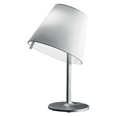 Imagen de Artemide Melampo Lámpara de mesita noche, casquillo E27, aluminio, color gris