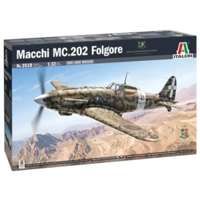 Imagen de Italeri 2518 1:32 Macchi MC. 202 modelismo, Kit, modelismo de pie, Manualidades, Hobby, Pegado, Kit plástico, Aviones Militares