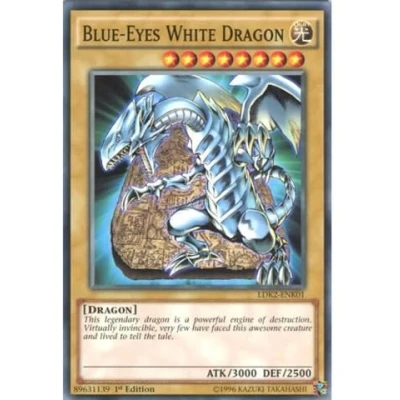 Imagen de YuGiOh : LDK2 ENK01 Limited Ed Blue Eyes White Dragon (Alternate Art 1) Common Card ( Yu Gi Oh! Single ) by Deckboosters