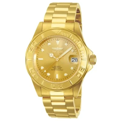 Imagen de Invicta Pro Diver Reloj automático para hombre de acero inoxidable, Oro, 40 mm