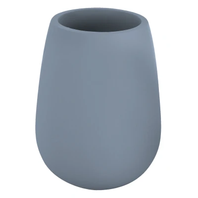Imagen de Kleine Wolke Vaso para cepillos de Dientes Drip, Accesorios, Color Mare, Material: poliresina, 7,8 x 10 cm