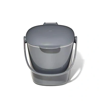 Imagen de OXO Easy Clean Cubo para Compost, Charcoal/Grey, 2.8 L