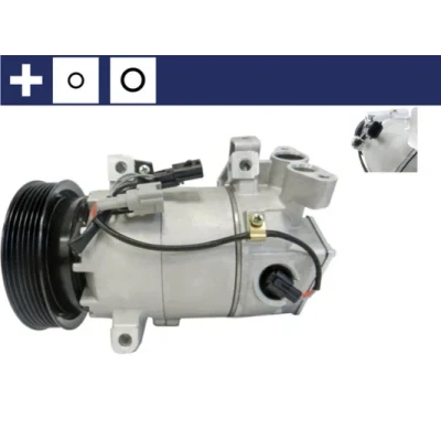 Imagen de MAHLE ORIGINAL ACP 606 000S Compresor de Aire Acondicionado VCS14EC 12V PAG 100 YF R1234yf, R134a con junta tórica RENAULT: Clio 4, Captur, 4
