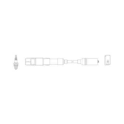 Imagen de HITACHI 134779 Juego de Cables Encendido MERCEDES BENZ: SL Cabrio, Clase C Berlina, ML