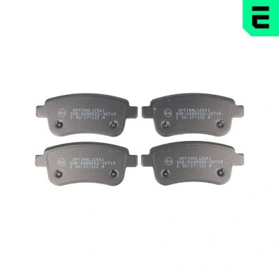 Imagen de OPTIMAL BP 12561 Juego de pastillas freno Eje trasero RENAULT: MEGANE 3 Coupe, 4,