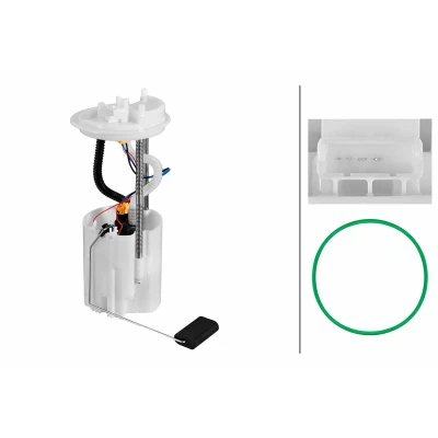 Imagen de HELLA 8TF 358 306 821 Unidad de alimentación combustible con junta, sensor nivel eléctrico Gasóleo