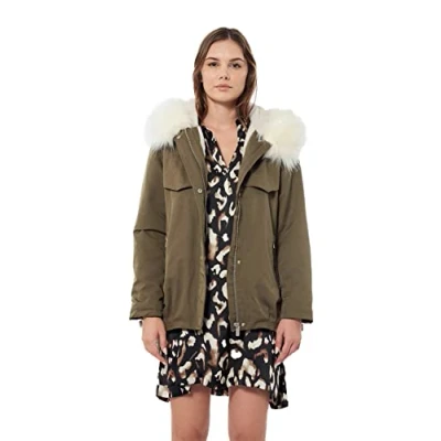 Imagen de Kaporal Chaqueta para Mujer Modelo Doris Color Taupaki Talla S, Marrón Taupak