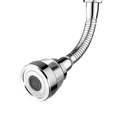 Imagen de Aireador grifo Giratorio 360, 3 Modos Alargador cocina, extensor Adaptador Lavabo, Cocina para Lavabos de y Baño (Plata)