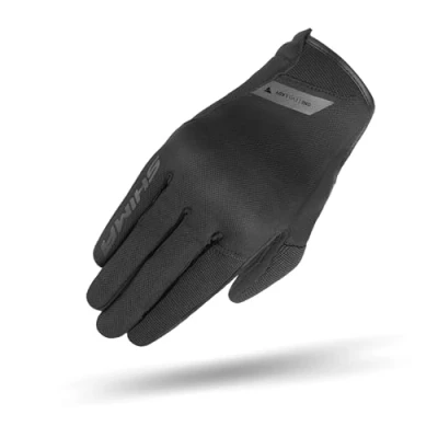 Imagen de SHIMA One EVO Guantes Moto Mujer Textile Homologados Corto Verano Motos Guante Ventilado Certificatos con Protección Motorista Ciudad Protecciones Ventilación Verão (Femenino, Negro, S)